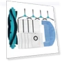 Main Side Brush-Mop with Dust Collector Filter — Vacuum Attachments, Elegant Living House