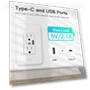 Smart Wall Outlet with Type C and USB Ports — Outlet Switches, Super Dream Home