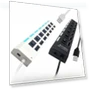 7-port USB 2.0 Hub with Independent Switches — USB Hubs, AI Supermarket