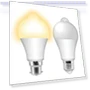 LED Motion Sensor Light Bulb — LED, Rainbow Rain