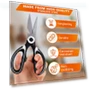 Smart Kitchen Scissors with Case — Shears, Cozy Cottage-Relax
