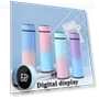 Gradient Water Bottle with Temperature Display — Travel Drinkware, Happy Home Mall