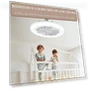 Smart Silent Ceiling Fan with Light and Remote Control — Ceiling Fans, Luminaire Lighting Mall