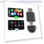 Wireless CarPlay Android Auto Adapter — Stereo Receivers, Auto Launcher