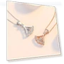 Smart Fan-shaped Diamond Necklace for Women — Smart Jewelry, Original jewelry design