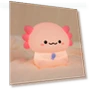 LED Night Light in Pink Axolotl Shape — Night Lights, TOP-MALL-001