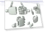 Hand parts for plastic model — Figure, JAPAN ANIME BRIDGE