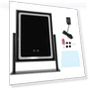 Makeup Mirror with Touch Control — Handheld, KONNWEI