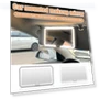 Touchscreen Makeup Mirror with Adjustable Brightness — Compact & Travel, Auto Accessories Home