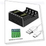 4 Slot Smart Charger for AAA/AA Batteries — Chargers, Yeetian