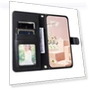 Magnetic Case Rhombus Grid Leather Cover with Wrist Strap — Phone Accessories, Smartwatch 2025
