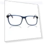 Square Glossy Dark Blue Eyeglasses — Reading Glasses, SmartBuy Collection