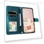 Magnetic Phone Case Leather Rhombus Grid Stand Cover — Phone Accessories, Smartwatch 2025