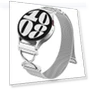 Magnetic Stainless Steel Milanese Strap with X-Shaped Connector — Fitness Bands, Smartwatch 2025