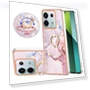 Case with Ring Kickstand Marble Pattern Electroplating TPU Back Cover — Phone Accessories, Smartwatch 2025