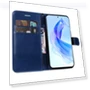 Solid Color Leather Mobile Cover Wallet Stand with Strap — Phone Accessories, Smartwatch 2025