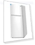 Top Mount Refrigerator with Freezer — Mini Fridges, BLACK+DECKER