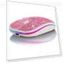 Rechargeable Silent Bluetooth Mouse with Diamond Inlay — Mouse Pads, Queen mall