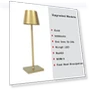Retro USB Rechargeable Touch Bedside Lamp — Desk & Table Lighting, Binchi Lighting Appliances