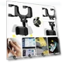 360° Car Mirror Telescopic Smart Phone Holder Mount — Dashboard Installation Kits, Auto Launcher
