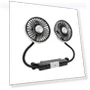 Dual Head Car Fan with LED Light — Radiator Fan Motors, 888 Auto Parts Town