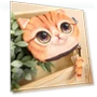 3D Cat Head Plush Coin Purse with Tail — Pillows, AI Supermarket