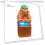 Capybara Fidget Keychain Keyboard — Blocks, Safety toy
