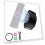 Magnetic Wireless Phone Holder with Charging — Dashboard Installation Kits, Modern Home Furnishing