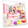Toy Refrigerator with Double Door Touch Induction — Real-Food Appliances, Plastic Toys