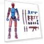 Multi-Jointed Movable Robot 3D-Printed Dummy — Dolls & Figures, Beatury Whp