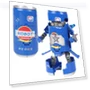 Transforming Soda Samurai Robot Toy — Stacking Blocks, Super Go