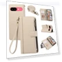 Multi Card Slots Zipper Leather Phone Cover with Shoulder Strap/Wrist Strap — Basic Cases, Smartwatch 2025