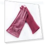 Women's Mink Gloves with Bow — Arm Warmers, sunrise 1
