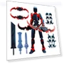 3D Printed Robot Figure with Accessories — Dolls & Figures, ophiuchus