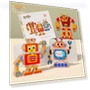 DIY Wooden Robot Building Kit — Educational, Super Go