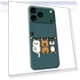 Three Animal Dolls Pattern Printing Straight Edge TPU Phone Back Cover — Back Covers, Smartwatch 2025