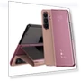 Electroplating View Window Stand Leather Phone Cover — Phone Accessories, Smartwatch 2025