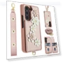 Leather Coated TPU Flower Phone Cover with 2 Straps — Phone Accessories, Smartwatch 2025