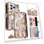 Snake Skin Texture PU Leather Phone Wallet Cover with Shoulder Strap — Phone Accessories, Smartwatch 2025