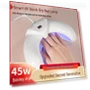 Crescent-Shaped Smart Quick-Dry Nail Lamp — Curing Lamps, TrendVibeCN