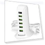5-Port Charging Station with Multiple USB Hubs — Power Hubs, Smart Mouse