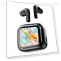Active Noise Cancelling Headphones with Smart Touch Screen — In-Ear Headphones, CANKE