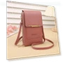 Touchscreen Lock Cell Phone Bag — Crossbody, Leather bag