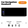 1 Din Wireless Carplay Android Auto 6.86 HD Touch Screen Monitor, Auto Launcher