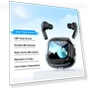 Wireless Smart Headphones with Touch Screen — In-Ear Headphones, Along Choice