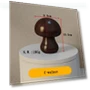 Rechargeable Wooden Mushroom Lamp — Desk & Table Lighting, Chic Home
