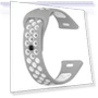 Two-Color Silicone Bracelet Replacement Strap — Bands, Zuouiqin