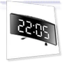 LED Digital Alarm Clock with Curved Screen Mirror Display — Alarms & Clocks, JUDING