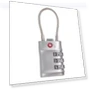 Portable Smart Combination Lock Padlock with Steel Cable — Luggage Locks, SZmohan