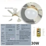 Smart Ceiling Fan with LED Lighting — Ceiling Fans, Crown Global